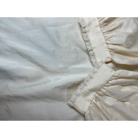 Vintage Raymodes Cream Nightgown Lace Embroidery Large Coquette‎ Grandma Cottage - Picture 7 of 8